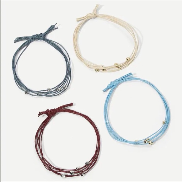 GREAT STOCKING STUFFER 🎁 LAST ONE SALE Grey Strap + Bead Simple Bracelet - Picture 3 of 4